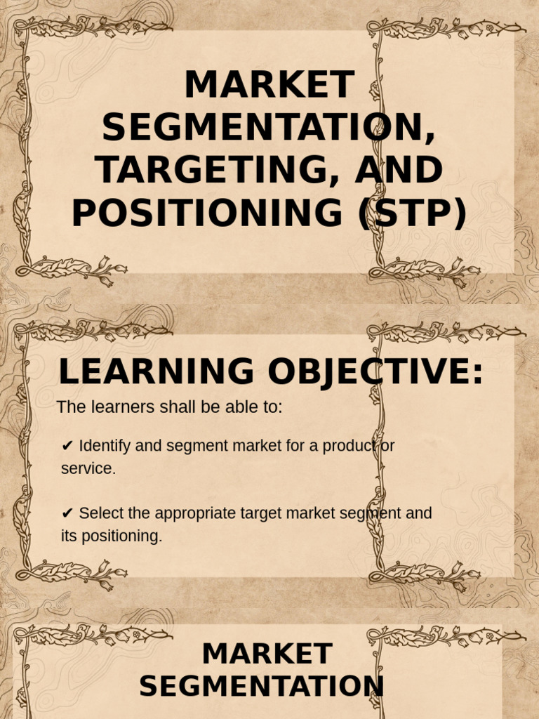 Marketing Segmentation | PDF | Market Segmentation | Marketing