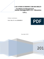 Reproiectarea Managerial A a S.C. Mecanica S.A