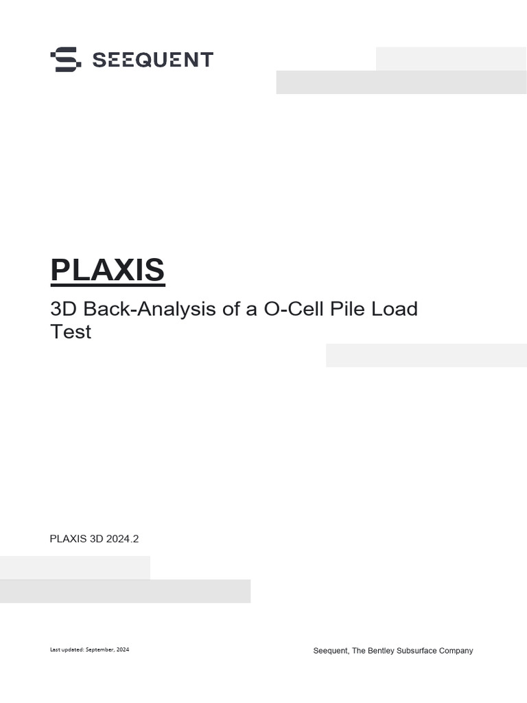 3D O-Cell Pile Load Test Analysis | PDF | Young's Modulus | Strength Of ...