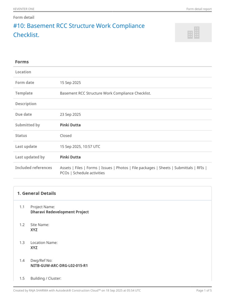 Basement RCC Compliance Checklist | PDF | Autodesk | Chess Theory