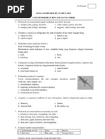 Soal Olimpiade IPA Jalur Umum