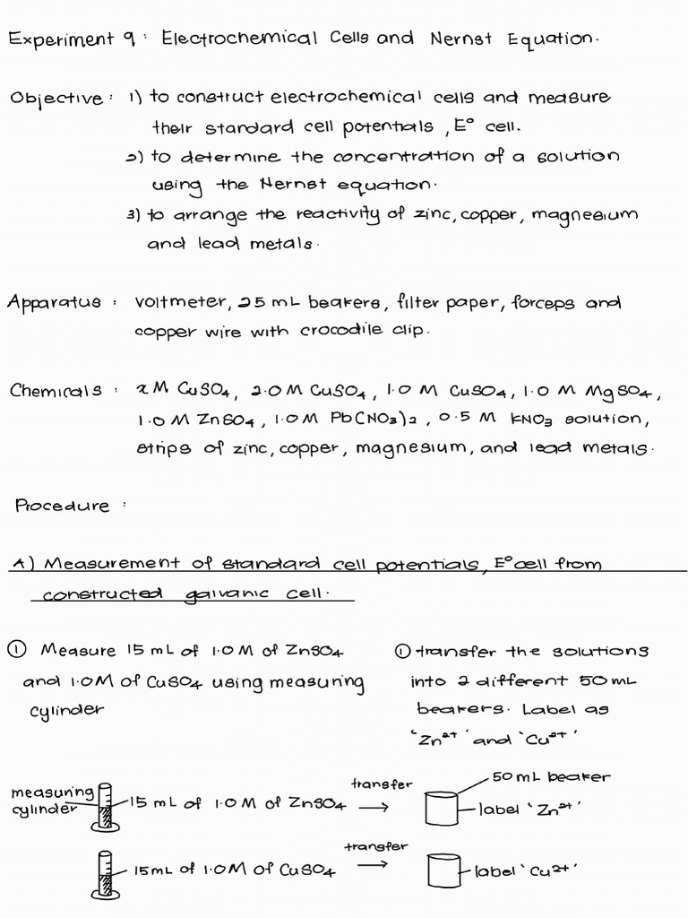 Experiment 9 Chemist 240417 102635 | PDF
