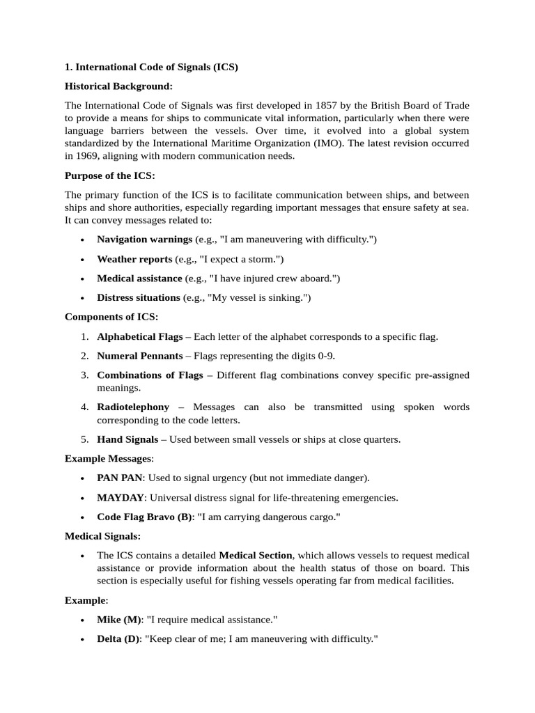 International Code of Signals Overview | PDF | Flag