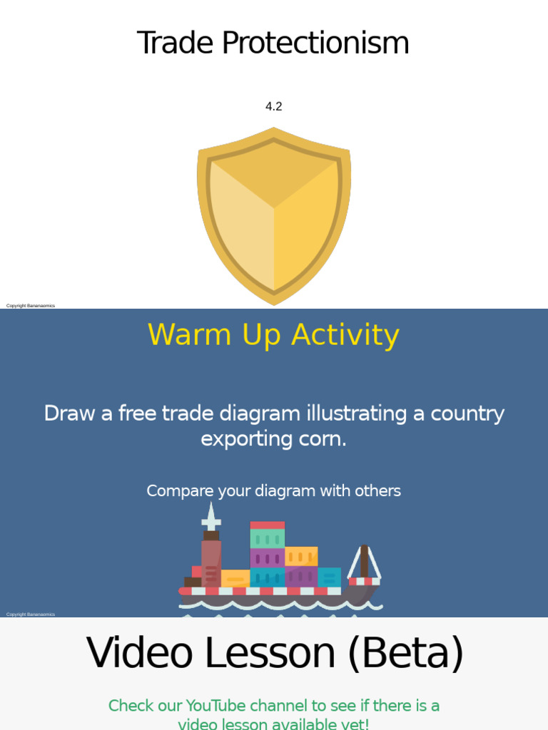 4.2 Trade Protectionism | PDF | Free Trade | Tariff
