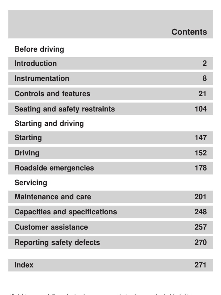 2001 Ford Expedition Owner S Manual Headlamp Radio