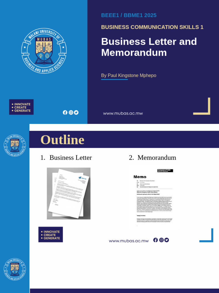 06 Business Letter and Memo Writing 2025 | PDF | Memorandum | Business