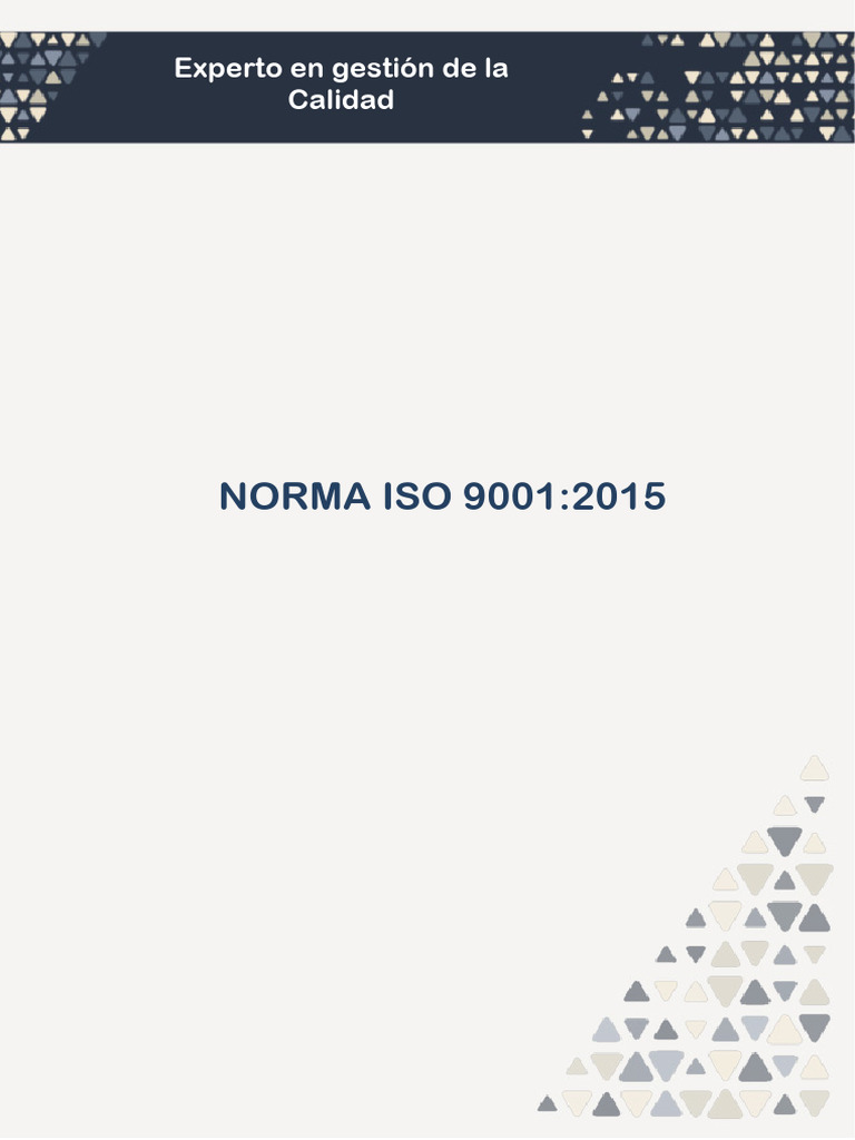Norma ISO 90012015 | PDF | Sistema de manejo de calidad | Calidad ...