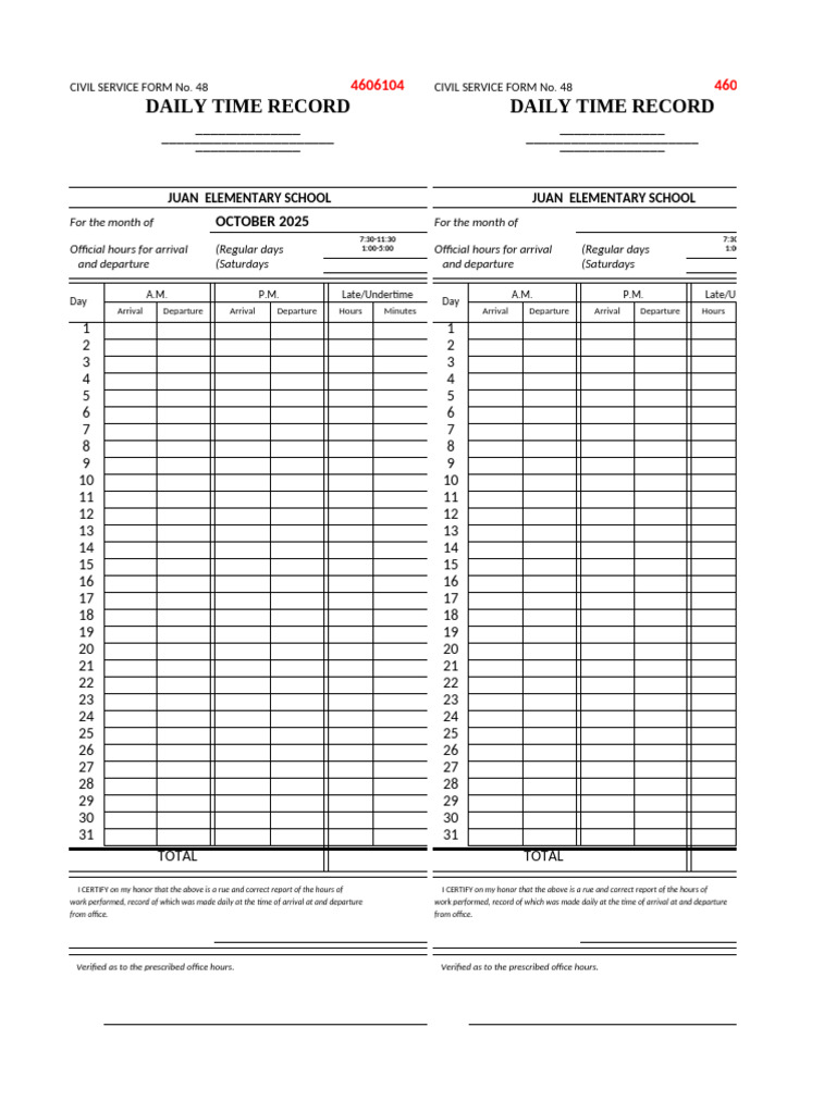 CS Form48 No Logo and Box | PDF