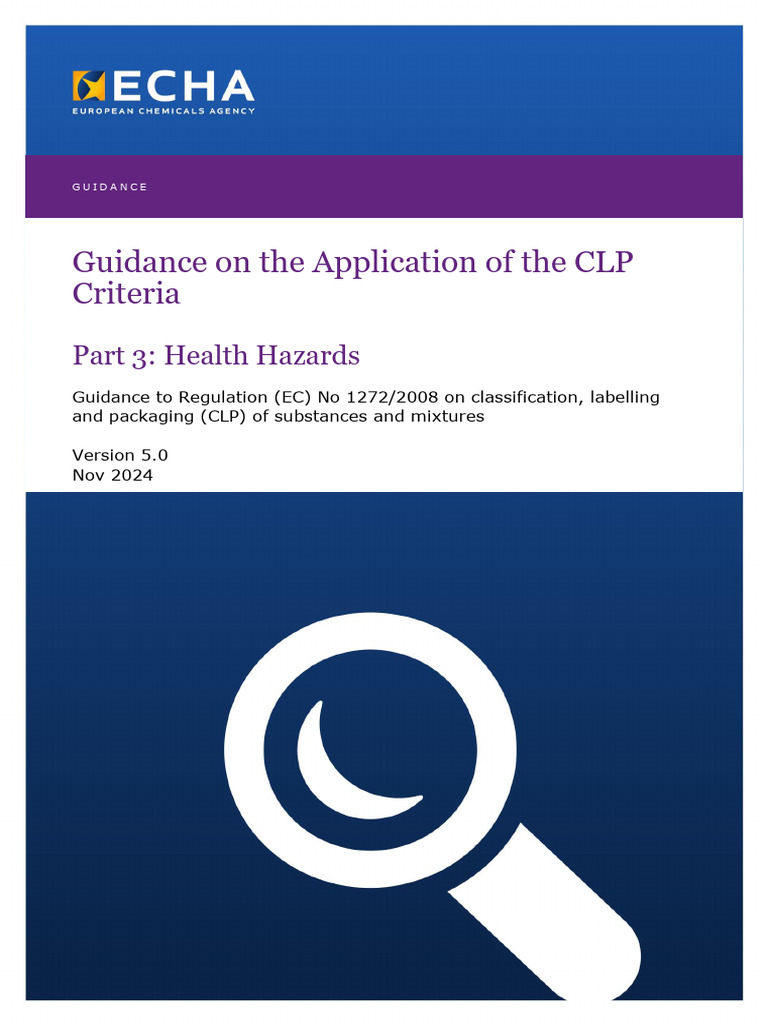 CLP Part3 en | PDF | Toxicity | Occupational Safety And Health