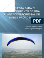 Propuesta para el establecimiento de una plantación forestal de doble propósito
