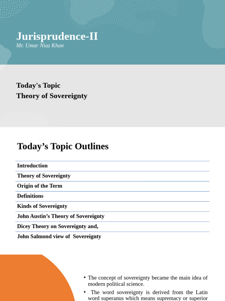Theory of Sovereignty 15092025 124431pm | PDF | Sovereignty | Heads Of ...