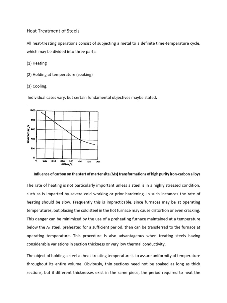 Heat Treatment Processes for Steels | PDF | Heat Treating | Steel