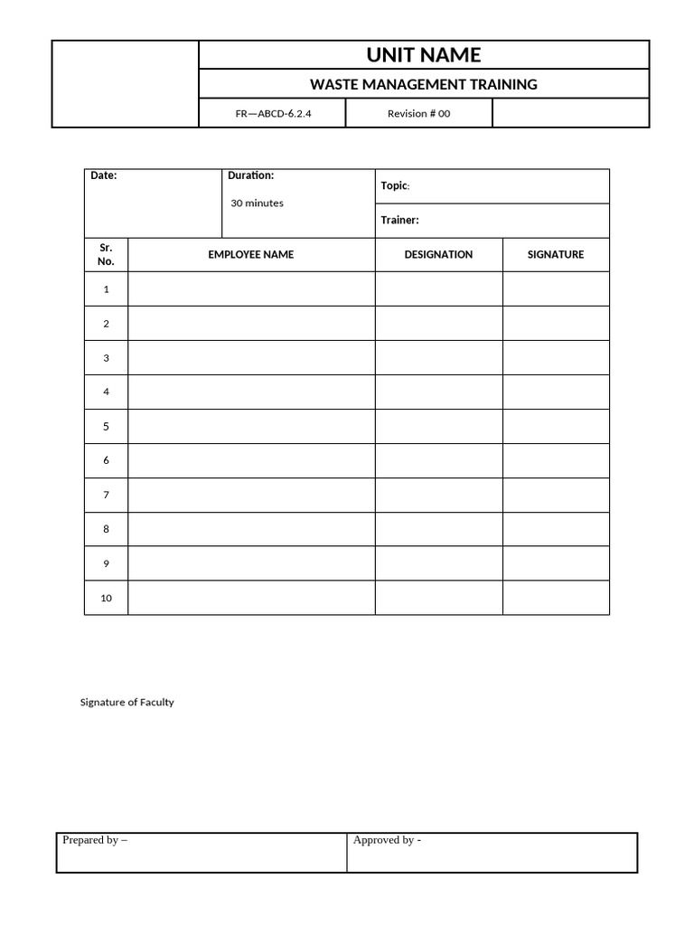 6.2.4 Waste Management Training | PDF