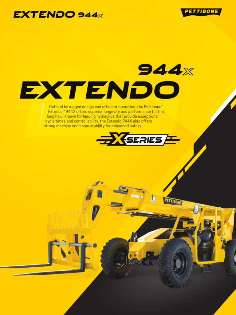 Pettibone Extendo 944X Specs & Features | PDF | Truck | Wheeled Vehicles