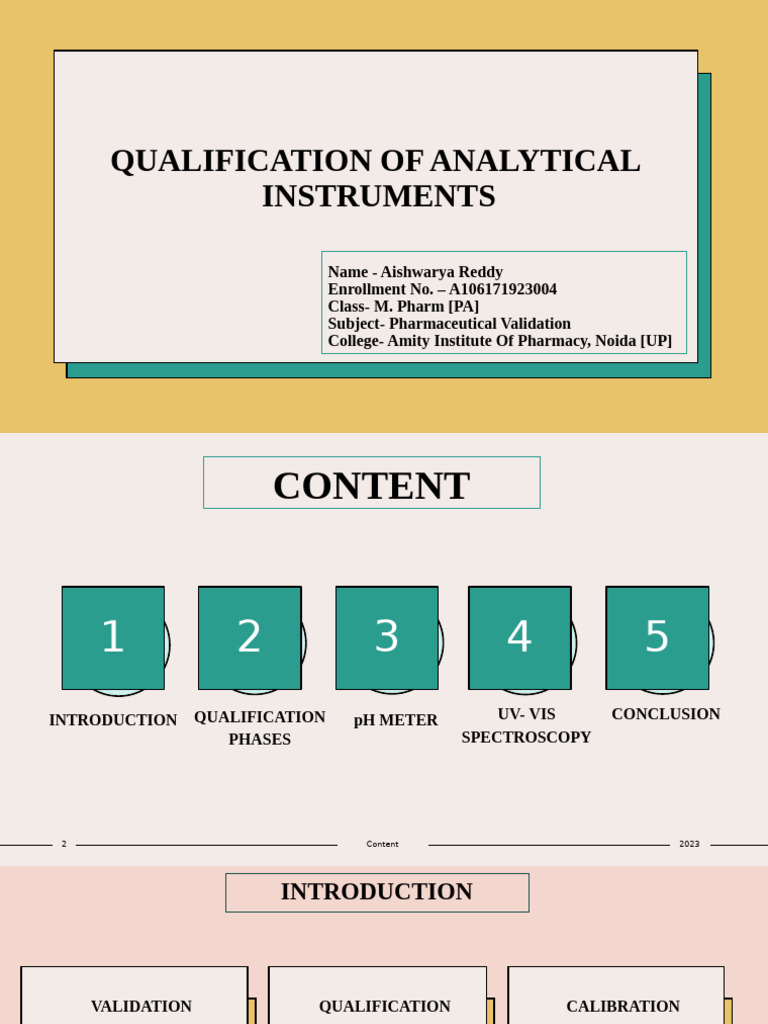 Analytical Instrument Qualification Guide | PDF | Absorption ...