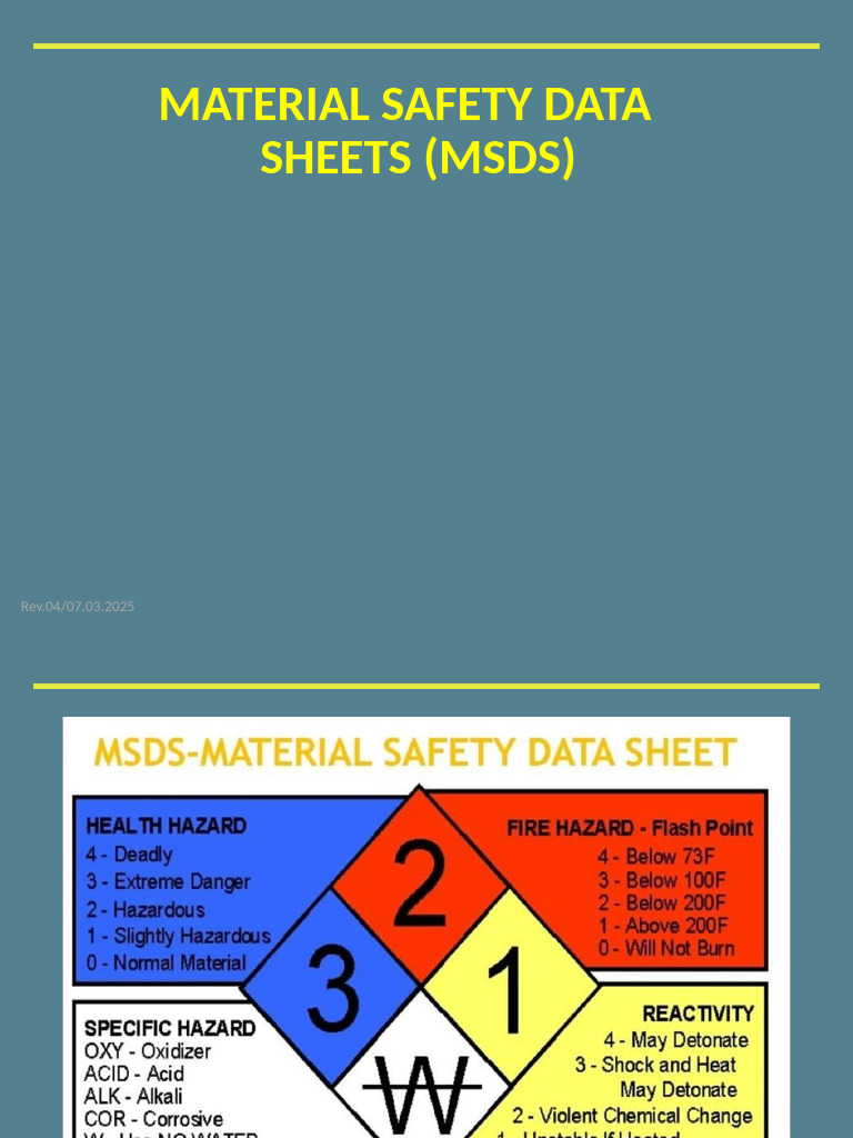 MSDS | PDF