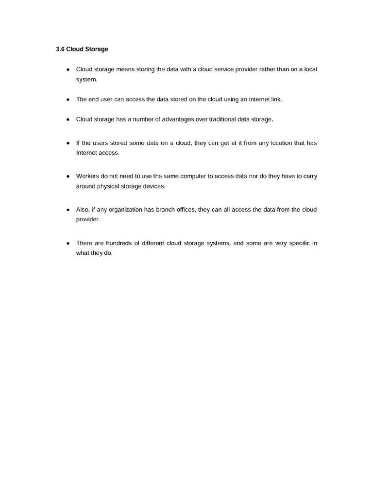 Cloud Storage | PDF