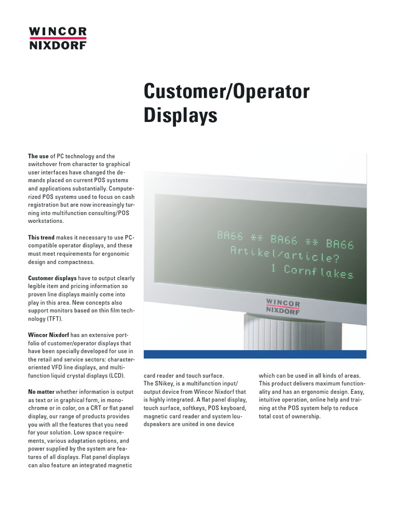 Advanced POS Display Solutions | PDF | Computer Keyboard | Point Of Sale