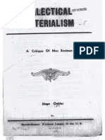 Dialectical Materialism A Critique of Max Eastman - Hugo Oehler