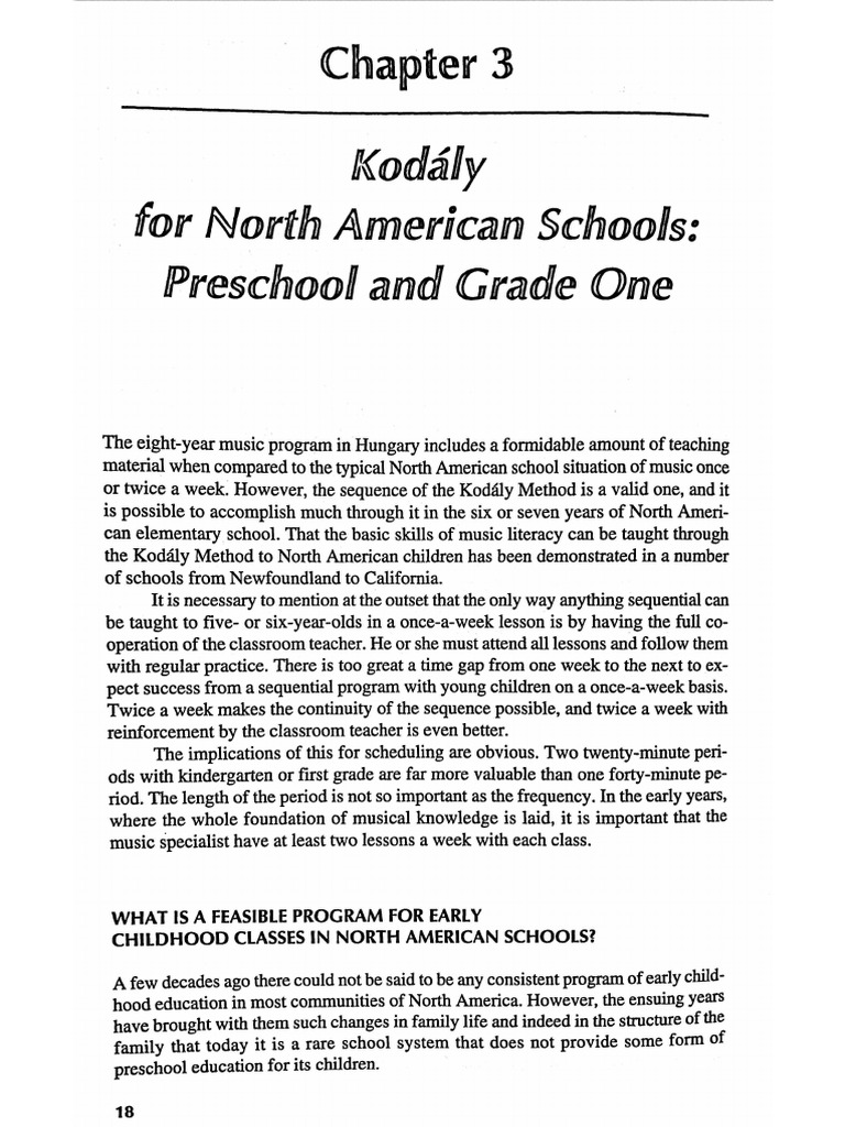 Choksy - Preschool | PDF