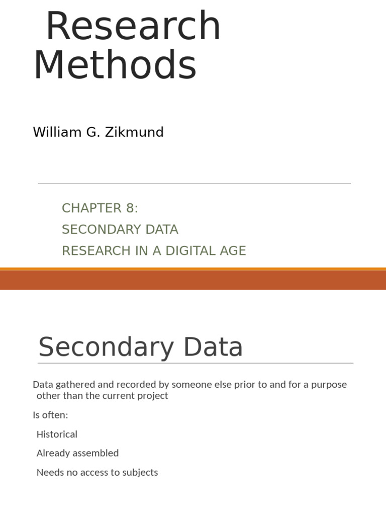 Secondary Data Research Methods Explained | PDF | Race And Ethnicity In ...