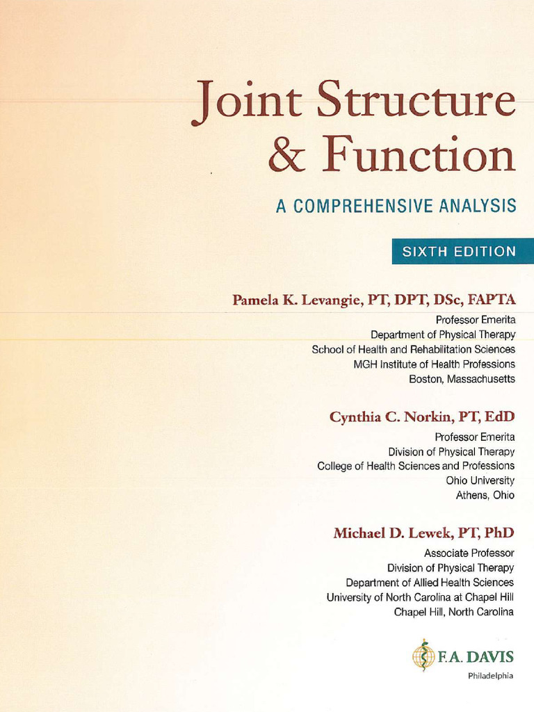 Contents Joint Structure and Function | PDF