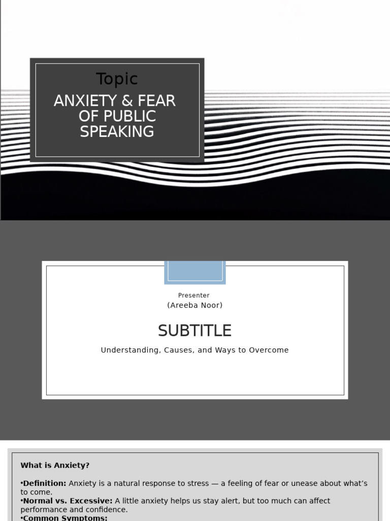 Anxiety & Fear | PDF