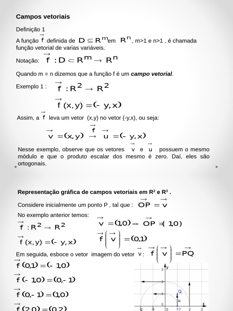 Calculo 3 Aula 11 - Integrais de Linha Sobre Campo Vetorial | PDF ...