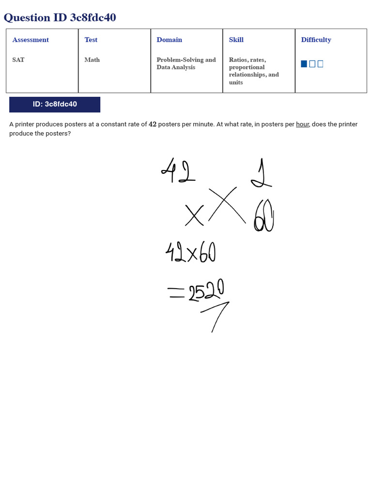 SAT Math: Rates and Percentages | PDF | Sat | Percentage