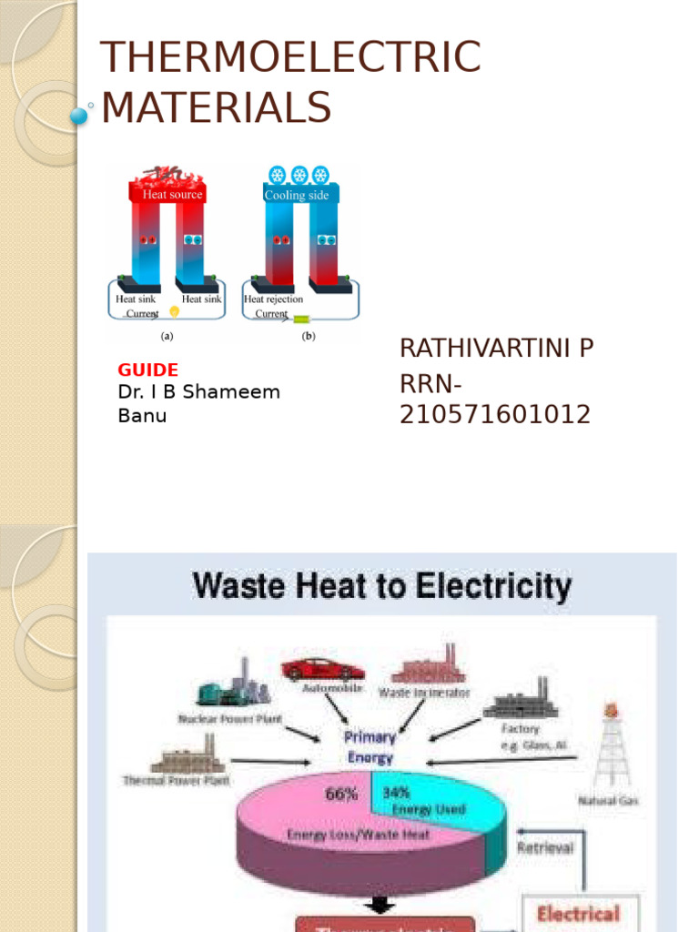 Thermoelectric Materials Guide | PDF