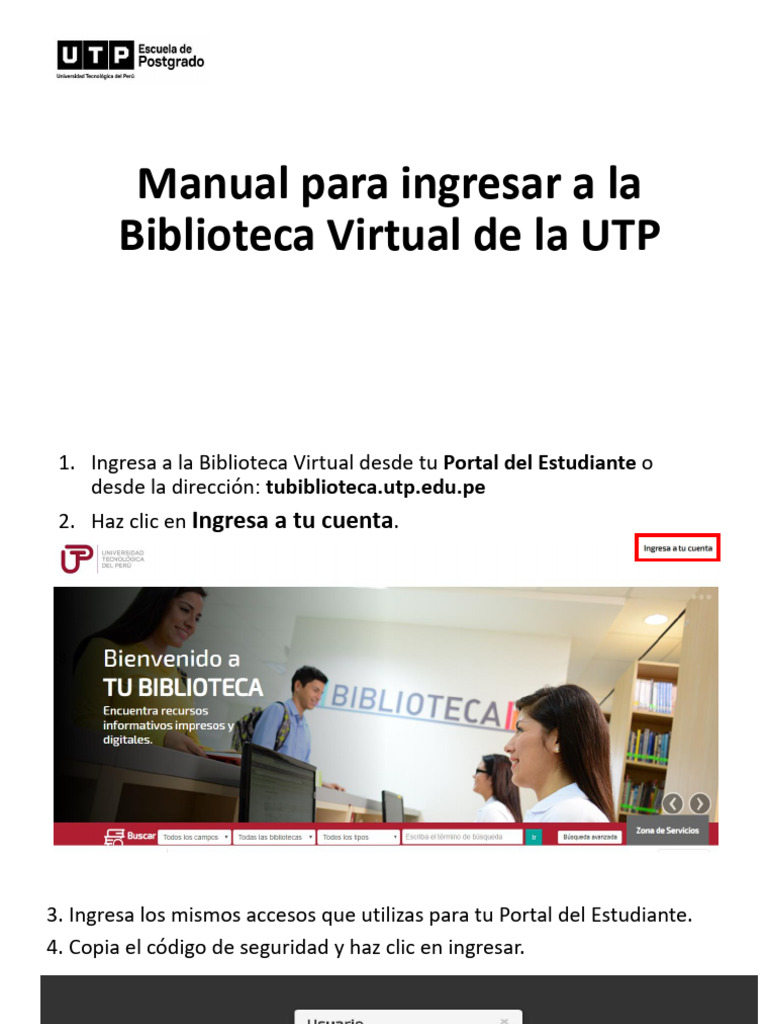 Manual de Uso de La Biblioteca Virtual | PDF