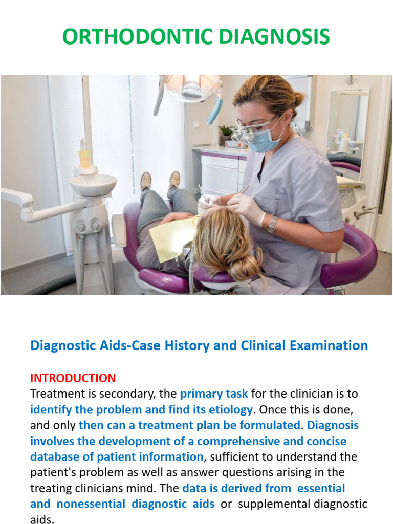 Orthodontic Diagnosis Essentials Guide | PDF | Radiography | Medical ...