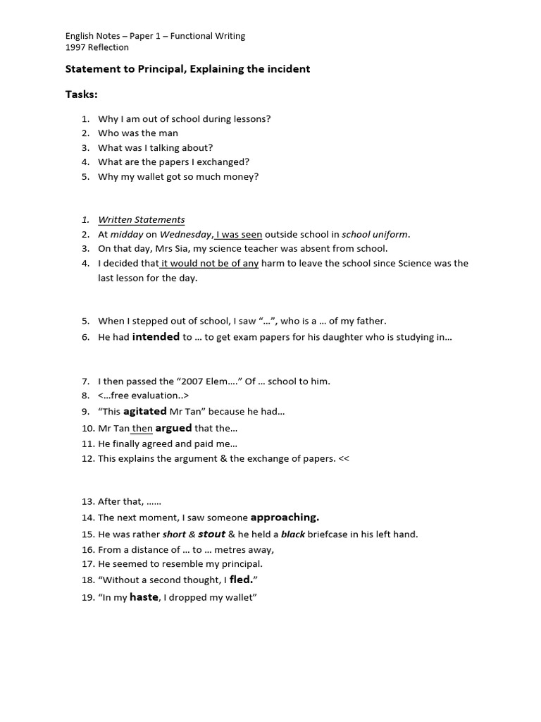 #Functional Writing Formats | PDF