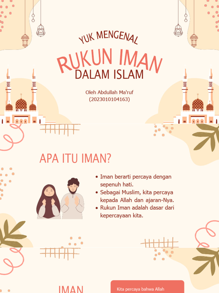 Rukun Iman dalam Islam: Panduan Lengkap | PDF
