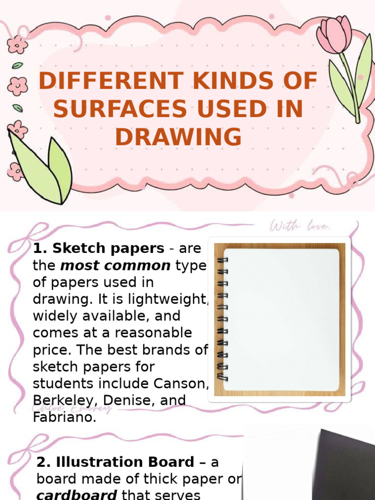 Types of Drawing Surfaces and Techniques | PDF