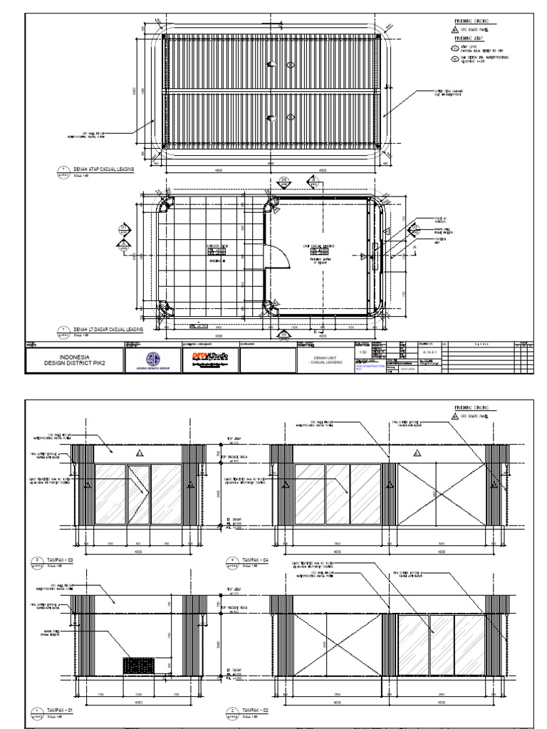 Casual Leasing Idd - Working Drawing | PDF