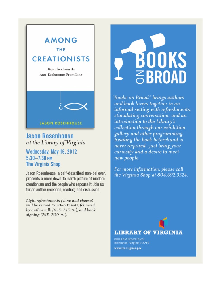 Jason Rosenhouse Author Event | PDF | Social Science