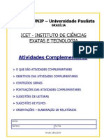 Manual de Atividades Complement Ares ICET - BSB 2010-2