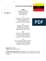 Himno Del Estado Táchira