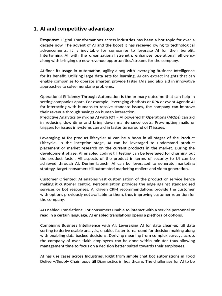 Assignment 1.2 Applications of AI | PDF | Artificial Intelligence ...