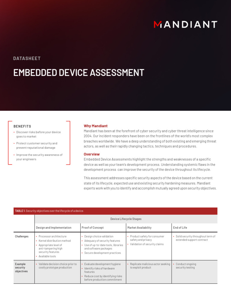 Mandiant Embedded Device Assessment Guide | PDF | Computer Security ...