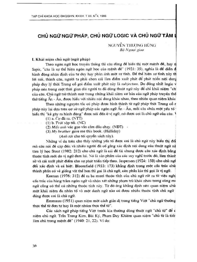 CH NG NG Pháp, CH NG Logic Và CH NG Tâm Lí | PDF