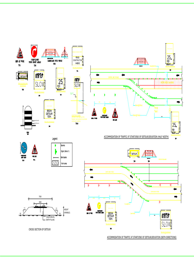 008 Temporary Traffic Signs Model | PDF
