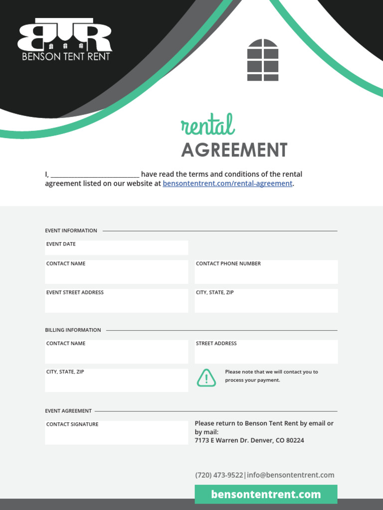 Benson RentalAgreement | PDF