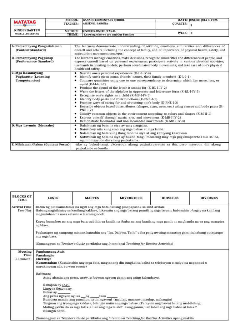 Quarter 1 - Week 3 | PDF