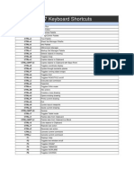 AutoCad 2007 Keyboard Shortcuts