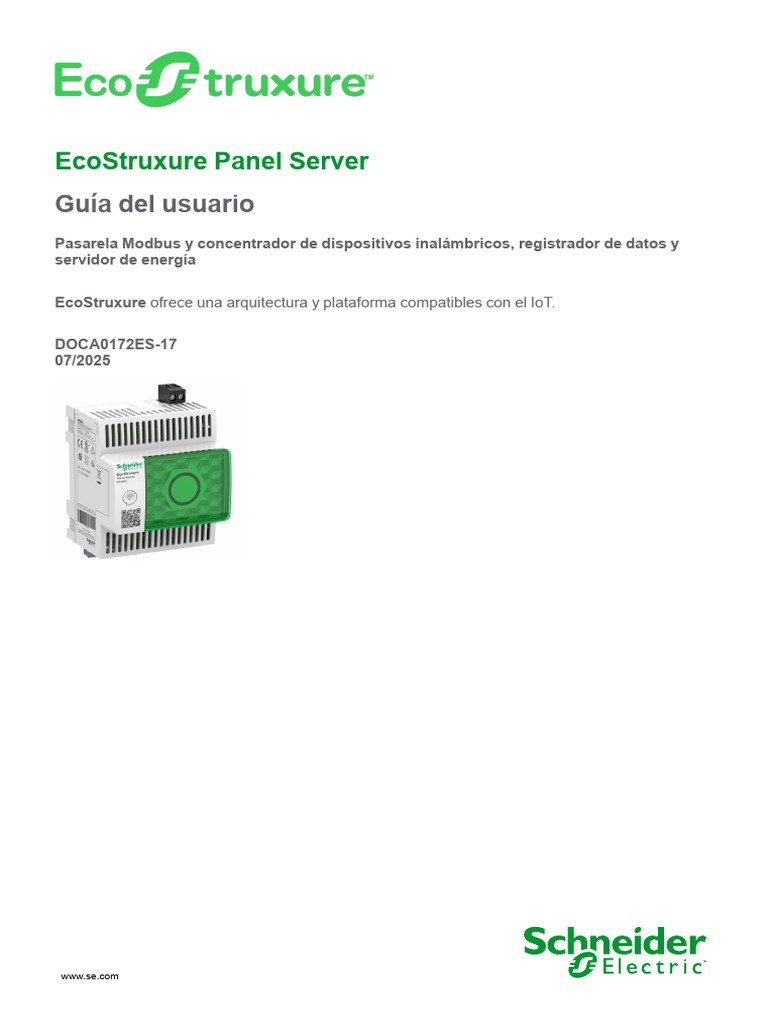 Guía de EcoStruxure Panel Server | PDF | La seguridad informática ...