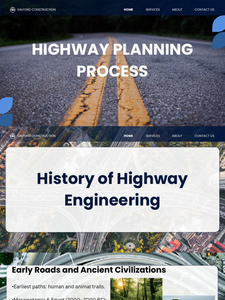 Highway Planning Process - Group1 | PDF | Traffic | Road Surface