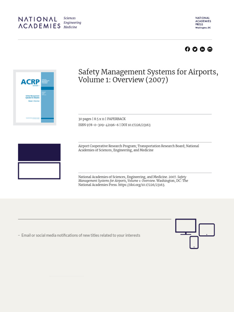 Airport Safety Management Overview | PDF | Safety | Risk