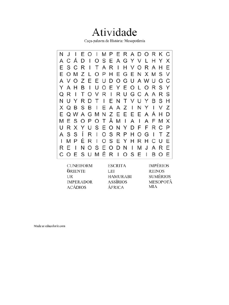 Caça Palavra | PDF
